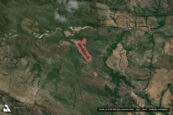 Imagem de satélite de Infração da Flora em Itambé do Mato Dentro - MG