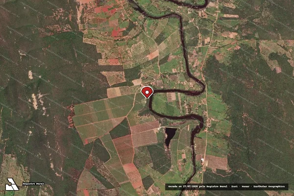 Imagem de satélite — Embargo IBAMA — Infração da Flora — Rio de Contas/BA