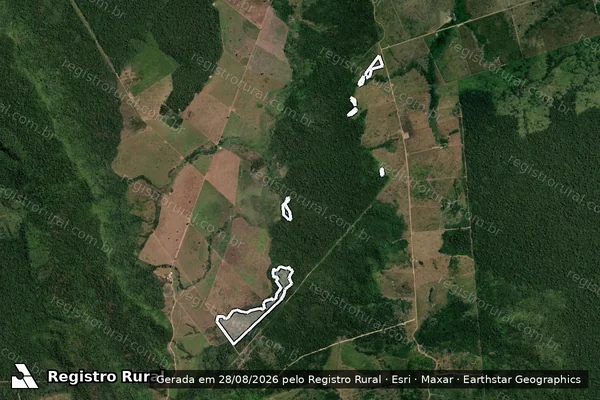 Imagem de satélite de Infração da Flora em Altamira - PA