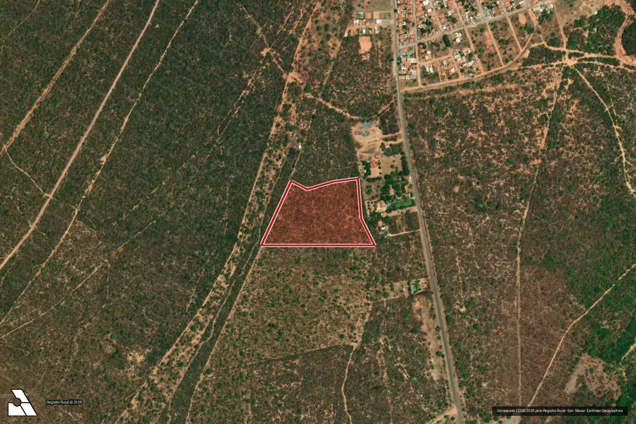 Imagem aérea do item A