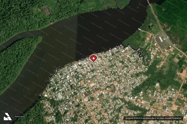Imagem de satélite — Embargo IBAMA — Infração do CTF(Não Classificada-Móvel) - Oiapoque/AP