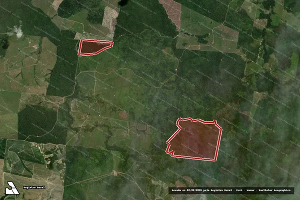 Imagem de satélite de Infração da Flora em Ulianópolis - PA
