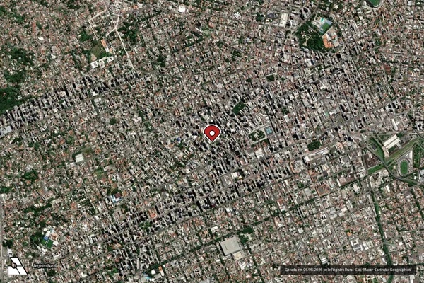Imagem de satélite de Infração da Fauna em Curitiba - PR (marcador da localização)