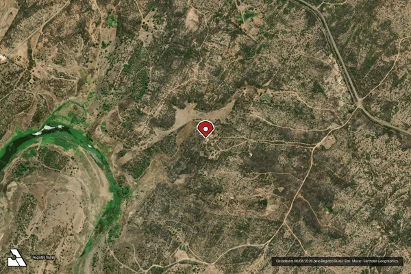 Imagem de satélite — Embargo IBAMA — Infração Ambiental - Caicó/RN