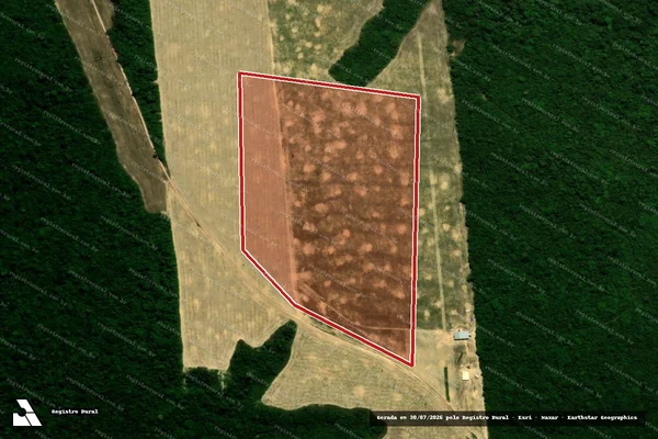 Imagem de satélite de Infração Ambiental em Paragominas - PA
