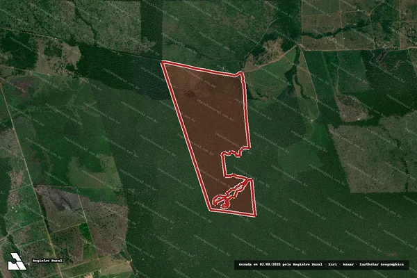 Imagem de satélite de Infração da Flora em Lábrea - AM