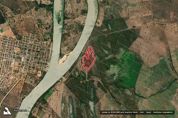 Imagem de satélite de Infração da Flora em Icaraí de Minas - MG