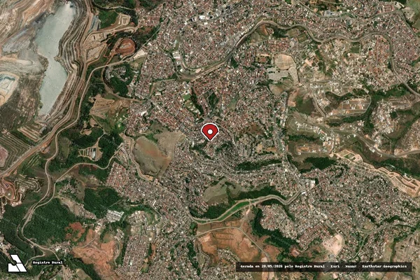 Imagem de satélite — Embargo IBAMA — Infração da Fauna — Itabira/MG