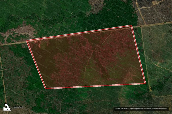 Imagem de satélite de Infração da Flora em Lábrea - AM