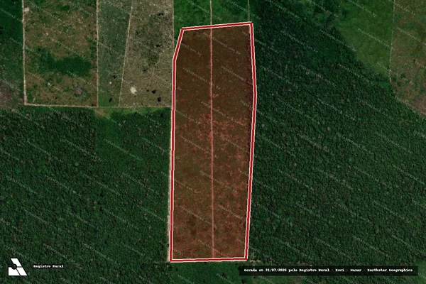 Imagem de satélite de Infração Ambiental em Porto Velho - RO
