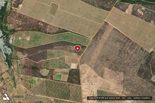 Imagem de satélite — Embargo IBAMA — Infração da Flora — Casa Nova/BA