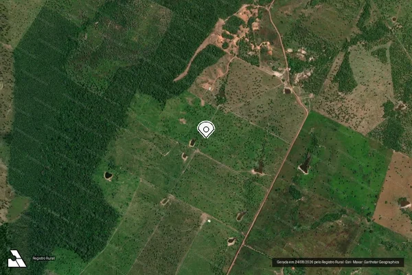 Imagem de satélite — Embargo IBAMA — Infração da Flora — Augustinópolis/TO