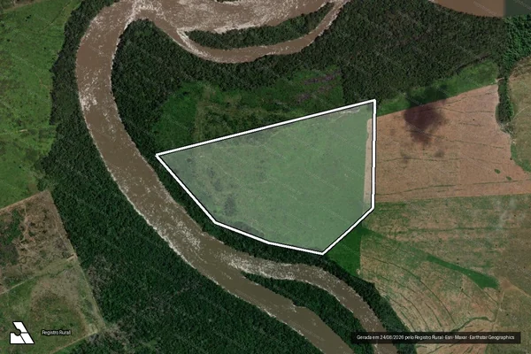 Imagem de satélite de Infração Ambiental em Colniza - MT