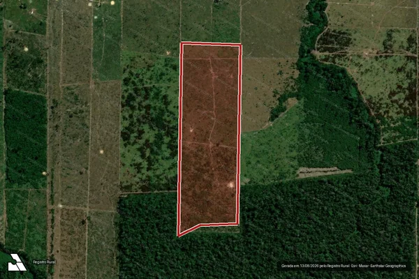Imagem de satélite de Infração da Flora em Candeias do Jamari - RO