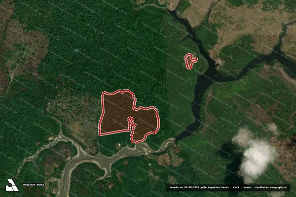 Imagem de satélite de Infração da Flora em Autazes - AM