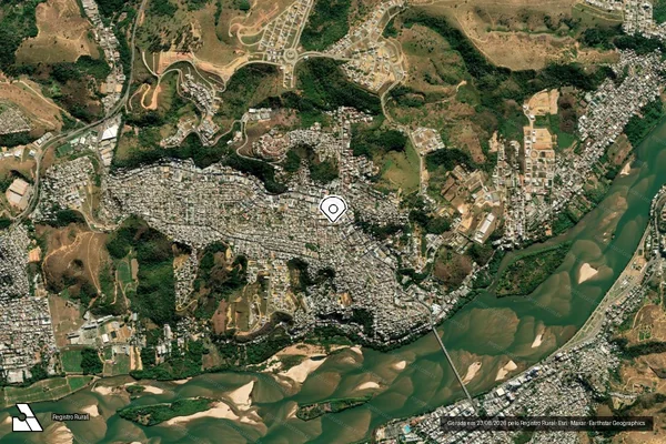 Imagem de satélite de Infração da Fauna em Colatina - ES (marcador da localização)