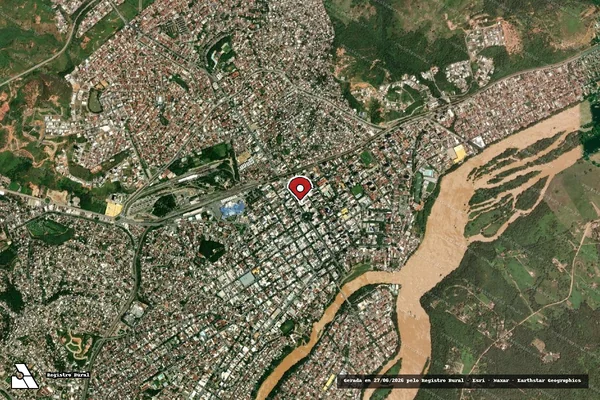 Imagem de satélite de Infração da Fauna em Governador Valadares - MG (marcador da localização)