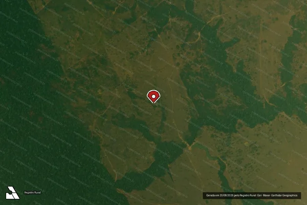 Imagem de satélite — Embargo IBAMA — Infração Ambiental - Buritis/RO