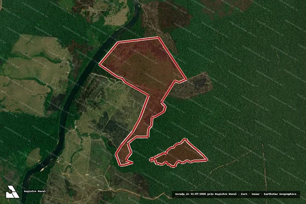 Imagem de satélite de Infração Ambiental em Apuí - AM