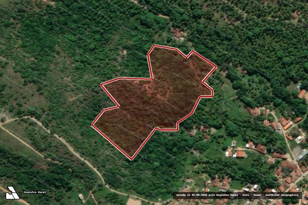 Imagem de satélite de Infração da Flora em Japaratinga - AL