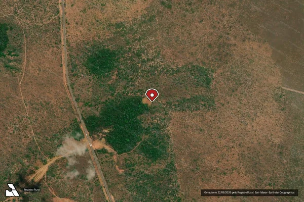 Imagem de satélite — Embargo IBAMA — Infração Ambiental - Carolina/MA