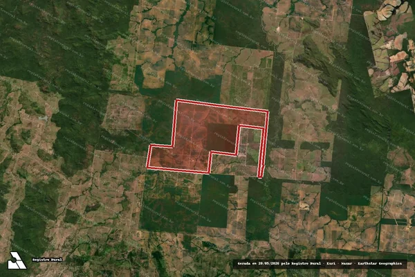 Imagem de satélite de Infração Ambiental em Cumaru do Norte - PA