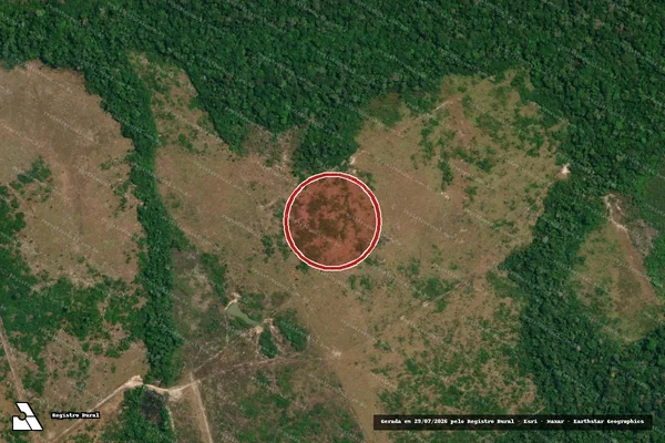 Imagem de satélite de Infração Ambiental em Apuí - AM