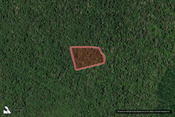 Imagem de satélite de Infração da Flora em Placas - PA