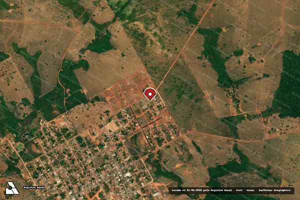 Imagem de satélite de Infração Ambiental em Cumaru do Norte - PA (marcador da localização)