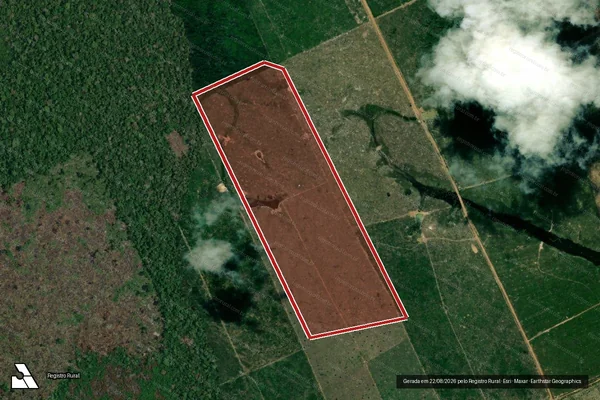 Imagem de satélite de Infração da Flora em Lábrea - AM