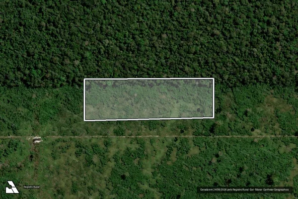 Imagem de satélite de Infração Ambiental em Candeias do Jamari - RO