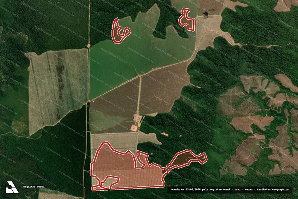 Imagem de satélite de Infração da Flora em Dom Eliseu - PA