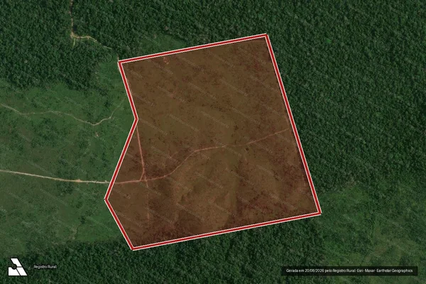 Imagem de satélite de Infração da Flora em Apuí - AM