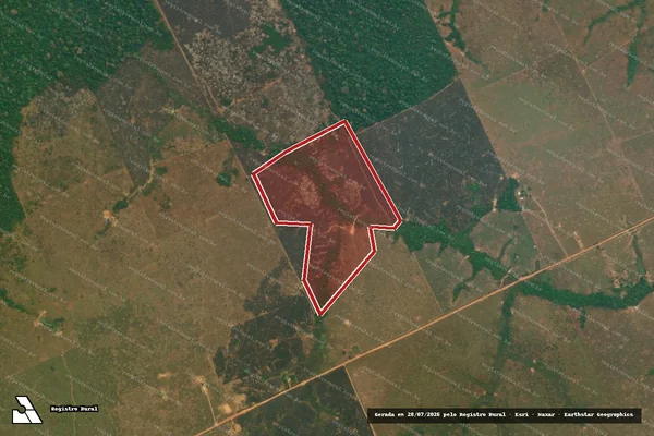 Imagem de satélite de Infração Ambiental em Lábrea - AM