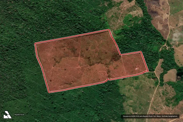 Imagem de satélite de Infração Ambiental em Placas - PA