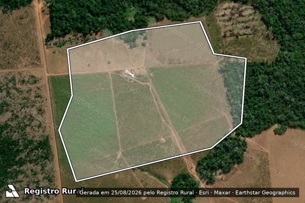 Imagem de satélite de Infração Ambiental em Altamira - PA