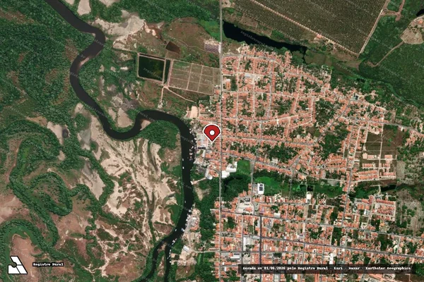 Imagem de satélite — Embargo IBAMA — Infração Ambiental - Acaraú/CE