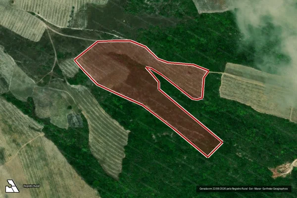 Imagem de satélite de Infração Ambiental em Marcação - PB