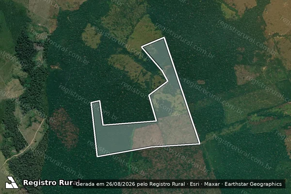 Imagem de satélite de Infração Ambiental em Lábrea - AM