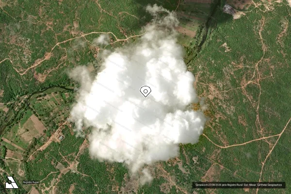 Imagem de satélite — Embargo IBAMA — Infração Ambiental - Governador Dix-Sept Rosado/RN