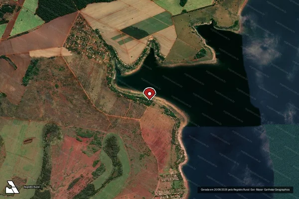 Imagem de satélite — Embargo IBAMA — Infração da Flora - Itumbiara/GO