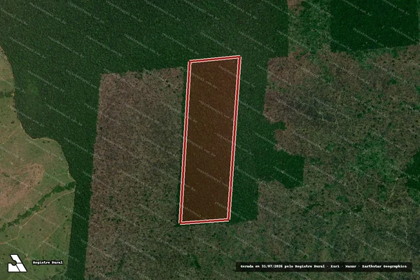Imagem de satélite de Infração da Flora em Lábrea - AM