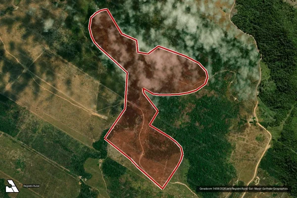 Imagem de satélite de Infração Ambiental em Peixoto de Azevedo - MT