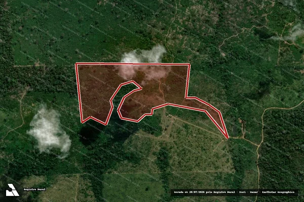 Imagem de satélite de Infração Ambiental em Colniza - MT