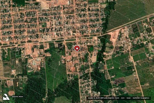Imagem de satélite — Embargo IBAMA — Infração da Flora — Porto Velho/RO