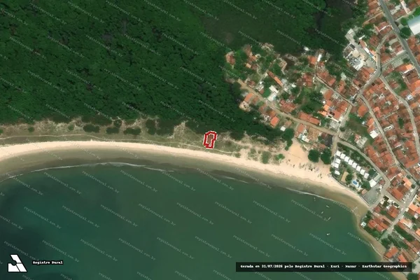 Imagem de satélite — Embargo IBAMA — Infração da Flora — Coruripe/AL