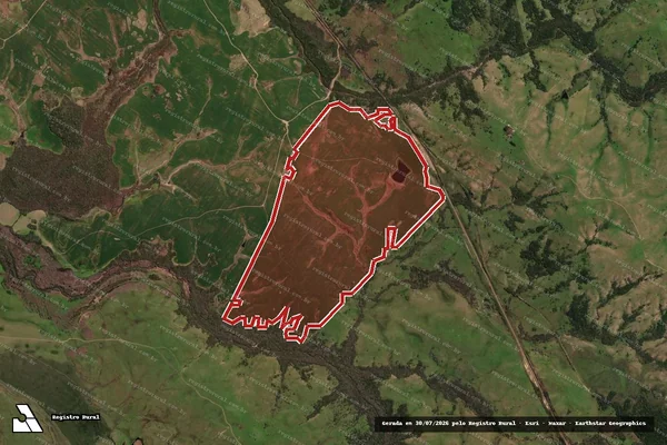 Imagem de satélite de Infração da Flora em Lavras do Sul - RS