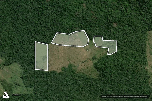 Imagem de satélite de Infração da Flora em Anapu - PA