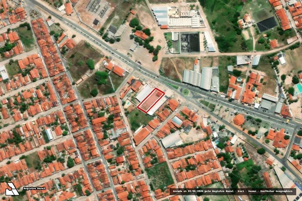 Imagem de satélite — Embargo IBAMA — Infração de Licenciamento(Não Classificada-Móvel) — Cascavel/CE