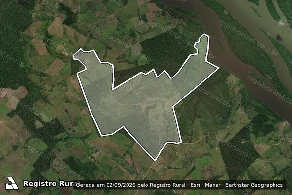 Imagem de satélite de Infração da Flora em São Félix do Xingu - PA